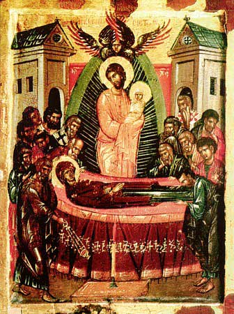 Adormirea Maicii Domnului, Patmos, secolul 15